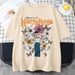 Harrys House Women T-shirts Cotton Summer Manga Graphic Short Sleeve Tee Soft Originality Slice Of Life Individualization_ecoleips.com