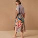 Women's Peacock Print Sun Cover-Up Kimono – Lightweight Beach Shirt, Bikini Cover, Swimwear Wrap, Loose Fit Summer Cardigan_ecoleips.com