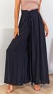 Suitable For All Seasons New Women's Fashion Spring Summer Elastic Waistband Wide Leg Long Skirt Pants For Women_ecoleips.com