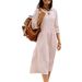 Women's Clothing Loose Plus Size Mid Sleeve Dress Autumn Winter American Style Bestsellers For Ladies_ecoleips.com