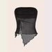 Women's Clothing Summer New Solid Color Side Drawstring Slit Irregular Slim Fit Tube Top Vest Top_ecoleips.com
