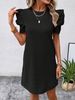 Women's Clothing Multiple Colors Puff Sleeve Tunic Dress_ecoleips.com