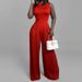 2026 New Spring Clothing European And American Cross-Border Casual Pants Slim-Fit Printed Sleeveless Women's Jumpsuit_ecoleips.com