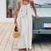 Sexy Backless Beach Dress With Flowy Silhouette, Lightweight & Breathable, Elegant Summer Sundress For Women (Multiple Colors)"_ecoleips.com