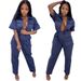Women's High Waist Loose Fitting Jumpsuit With Pockets Autumn/Winter Fashion Leg Lengthening Slimming Cargo Pants Independent Website Exclusive_ecoleips.com