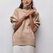 Classic Turtleneck Knit Sweater For Women - Loose Fit Winter Pullover In Solid Colors_ecoleips.com