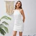 2026 Spring Cross-Border Sleeveless Slim-Fit Strap Halter Neck Rose Flower Dress With Open Back_ecoleips.com