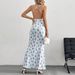 Cross Border Women's 2026 Spring/summer New Sweet And Fresh Camisole Backless Floral Vacation Style Dress_ecoleips.com