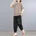 Women's Summer Two Piece Set Tummy Covering Loose Fitting Slimming Casual Sporty_ecoleips.com