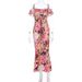 Women's Clothing Summer Women's Sexy Hot Print Ruffle Suspender Slim Figure Dress For Formal & Casual For Women_ecoleips.com