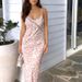 AB139 Street Style Internet Celebrity Hot-Selling Video Summer New Lace Hollow Deep V Beautiful Backpack Hip Strap Dress_ecoleips.com