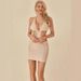 European And American New Women's Sexy Lace Up Hanging Neck, Chest Wrapped Hollow Suspender, Hip Wrapped Dress For Women_ecoleips.com