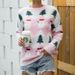 Christmas-Themed Women's Knit Sweater Cozy Oversized Pullover Round Neck Long Sleeve Casual Winter Top_ecoleips.com
