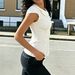Women's New Fashion Temperament Round Neck Pullover Slim-fitting Versatile Small Flying Sleeve Top_ecoleips.com