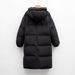Pinghu Chijia Thick Loose Puffer New Duck Winter Coat Extra Long Over-The-Knee Down Jacket For Women_ecoleips.com