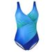 Women's Clothing New Swimsuit Bikini Rainbow Gradient Color Fat Woman Plus Size Fat Woman One Piece Swimsuit Bikini_ecoleips.com