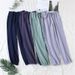 Japanese Pajamas Men And Women Spring And Autumn Home Pants Cotton Washed Double Gauze Loose Comfortable Trousers Casual Pants_ecoleips.com