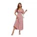 Real Shot Of 2024 Cross-border European And American Women's Fashion Foreign Trade Summer Solid Color_ecoleips.com
