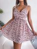 Clearance Sale: Spring/Summer Floral V-neck Ruffled Hem Maxi Dress, Vacation Sundress, Cross-Border European And_ecoleips.com