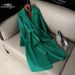 Women's Clothing 2024 Fashion Double Faced Woolen Coat Women's Slim Mid Length 2024 Autumn And Winter New Style_ecoleips.com