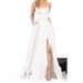 2025 Solid Color European And American Style Long Slim Off-Shoulder Fashion Bridesmaid Group Evening Dress_ecoleips.com