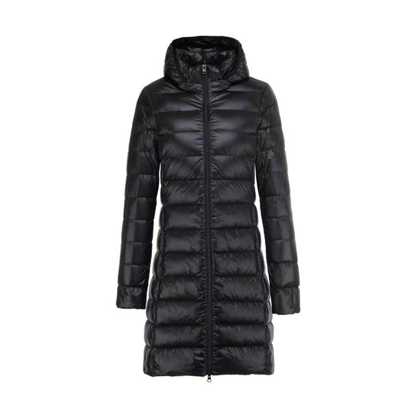 New Women's Solid Color Women's Clothing Hooded And Hooded Removable Down Jacket Medium And Long Large Size Jacket_ecoleips.com