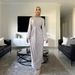 Middle Eastern Traditional Clothing Embroidered Abaya Dresses Solid Color Muslim Dress Arab_ecoleips.com