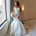 Women's Clothing Luxury Mermaid Wedding Dress Freely And Enjoy Every Moment Of Your Special Day Long Sleeves Lace Plus Size Women Bride Gown_ecoleips.com