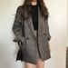 2026 Spring New Trendy Retro Simple Plaid Lapel Loose Long Sleeve Blazer Jacket For Women_ecoleips.com