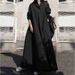 Women's Clothing Autumn Loose Long Sleeves Large Swing Solid Color Cotton And Linen Retro Wide Dress_ecoleips.com