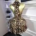 2025 Early Summer New Sleeveless Halter Leopard Print Waist-Cinching Ruched Puff Short Dress For Women_ecoleips.com