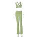 Best-Selling Women's Clothing 2025 Autumn New Fashion Sports Yoga Vest Slim-Fit Pants Set Wholesale_ecoleips.com