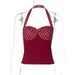 European And American Best-Selling Women's Clothing 2025 Summer New Pure Desire Polka Dot Design Halter Neck Backless_ecoleips.com