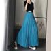 Satin Pleated Fishtail Skirt 1 Meter Long High Waisted Midi Style for Women Dancewear Large Swing Umbrella Shape Factory Direct Sale_ecoleips.com