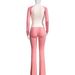 Women's Clothing High Waist Slim Trousers For Women Style Contrast Color Fleece Lined Plus Size Suit For Formal & Casual For Women_ecoleips.com
