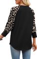 WIHOLL Womens Tops Summer 3/4 Sleeve With Buttons Dressy Casual Blouses Color Block Raglan Outfits Fashion Clothing 2026_ecoleips.com
