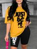 Women's Printed Fashion Two-Piece Set Casual Comfortable Polyester Pants Combo_ecoleips.com