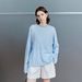 Siyuan Lightweight Linen Cotton Breathable Comfortable Sheer Sun Protection Airy Knitted Long Sleeve Cover-Up 8905_ecoleips.com
