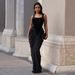 Women's Clothing Women's Elegant Backless Slim Waist Sleeveless Bodycon Dress Fashion For European And American_ecoleips.com