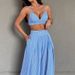 2025 Summer New Sexy Hot Girl Fashion Slim Strapless Tube Top Set For Women_ecoleips.com