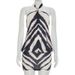 Women's Summer Halter Neck Short Dress J26DS100 European American Style Zebra Print Gold Ring Decoration Backless_ecoleips.com