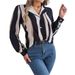 Real Shot Of 2026 Spring/Summer European And American Casual Versatile Color-block Striped Long-sleeve Shirt With Suit_ecoleips.com