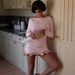 Elegant Short Knit Dress Solid Color round Neck Lace Trim Sleeveless High Waist Mini Casual Party Wear for Women Fall Winter Fashion Slim Fit_ecoleips.com