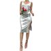 INS Recommended High Waist Shiny Leather Slit Bodycon OL Elegant Midi PARTY Fashion Mid Skirt_ecoleips.com