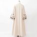Elegant Embroidered Abaya Dress for Women Long Sleeve Maxi Modest Muslim Dress White Sizes S to XL_ecoleips.com