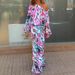2023 Cross-Border European American Women's Fashion Autumn New Loose Printed Long-Sleeve Off-Shoulder Top And_ecoleips.com