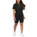 European American Cross-border Exclusive In-stock Summer Solid Color Gradient Print Round Neck Short-sleeve T-shirt And_ecoleips.com