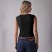 2025 Summer New Deep V-Neck Pleated Sleeveless Tank Top With Sweet And Spicy Design For Layering Or Wearing Alone_ecoleips.com