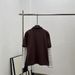 2025 Early Autumn New M Style Micro Label Polo Collar Striped Long Sleeve F Ake Two-Piece T-Shirt Top_ecoleips.com
