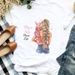 Women's Summer Family Set Plus Size Round Neck Fashion Retro Base Shirt Regular Shoulder Short Sleeve T-Shirt_ecoleips.com